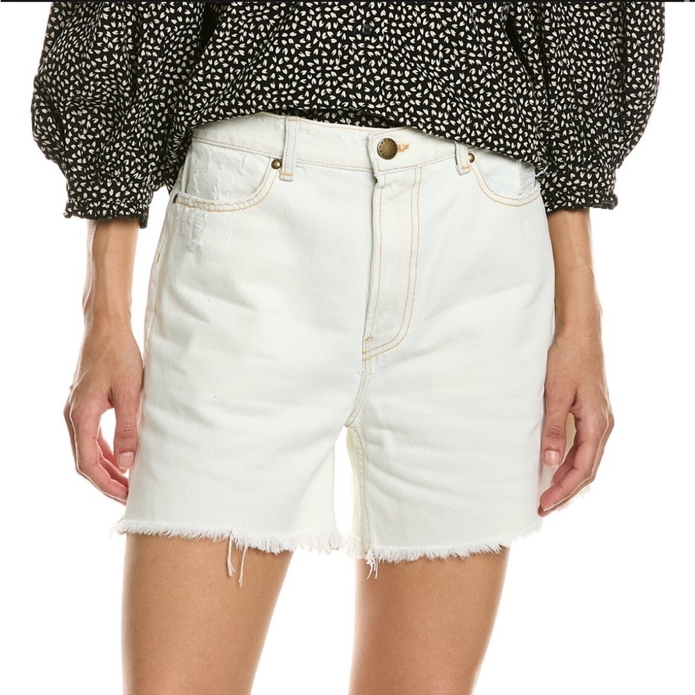 The Great The Easy Cut Off Short White Bleach Wash Jean Short Sz 27 NEW